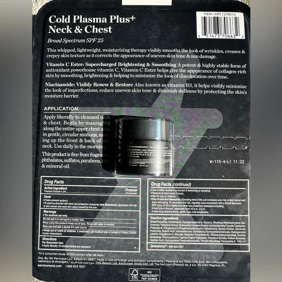 Perricone MD Cold Plasma+ Neck & Chest Broad spectrum SPF 25 - Picture 3 of 3